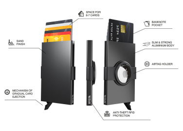 Logotrade werbemittel das Foto: RFID-Kreditkartenetui mit Halter für AirTag 2163108