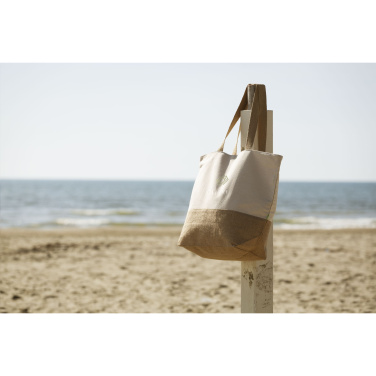 Logotrade Firmengeschenke das Foto: Strandtasche Cancun aus Bio-Baumwolle (320 g/m²)