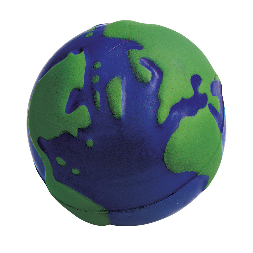 Logotrade Werbeartikel das Foto: StressGlobe Ø 6,5cm Stressball