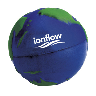 Logotrade Werbegeschenke das Foto: StressGlobe Ø 6,5cm Stressball