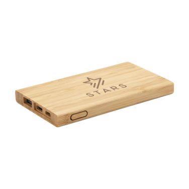 Logotrade Werbeartikel das Foto: Bamboo 4000 Powerbank externes Ladegerät