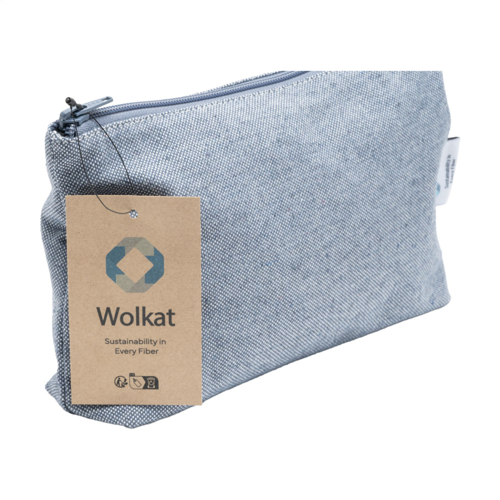 Logotrade Werbegeschenke das Foto: Wolkat Safi Kosmetiktasche aus recyceltem Textil