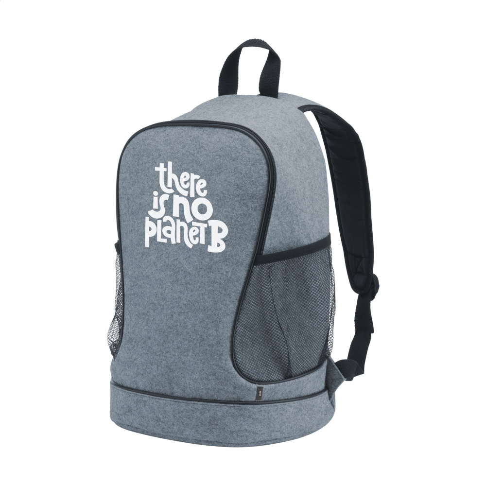 Logotrade werbemittel das Foto: PromoPack Filz Gym Bag Rucksack