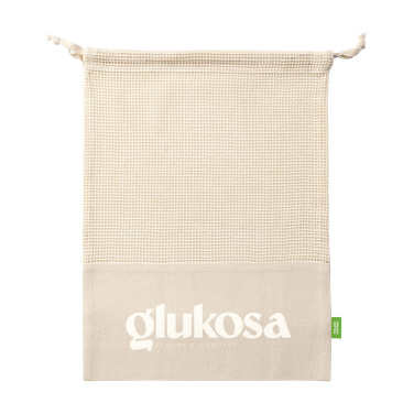 Logotrade Geschäftsgeschenke das Foto: Natura Organic GOTS Mesh Bag (120 g/m²) Obstbeutel