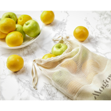 Logotrade Firmengeschenke das Foto: Natura Organic GOTS Mesh Bag (120 g/m²) Obstbeutel