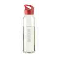 Sirius 650 ml Trinkflasche, transparent/rot