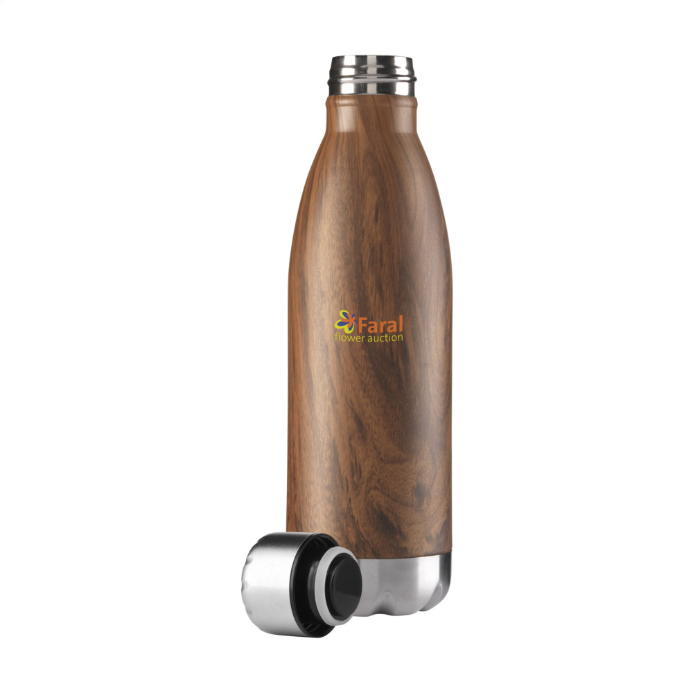 Logotrade werbemittel das Foto: Topflask Wood 500 ml Trinkflasche