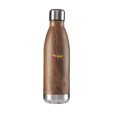 Logotrade Werbeartikel das Foto: Topflask Wood 500 ml Trinkflasche