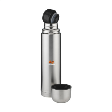 Logotrade Werbeartikel das Foto: Thermotop Maxi RCS Recycled Steel 1.000 ml Thermoflasche