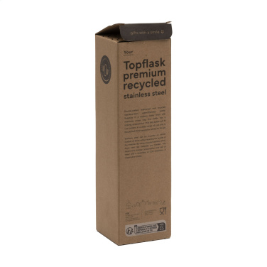 Logotrade Werbegeschenke das Foto: Topflask Premium RCS Trinkflasche aus recyceltem Stahl