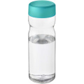 H2O Active® Eco Base 650 ml Sportflasche mit Drehdeckel, Transparent / Aquablau