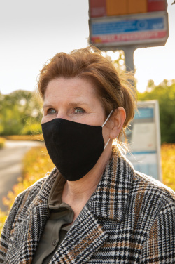 Logotrade Werbegeschenke das Foto: Wiederverwendbare 2-lagige Baumwoll-Gesichtsmaske