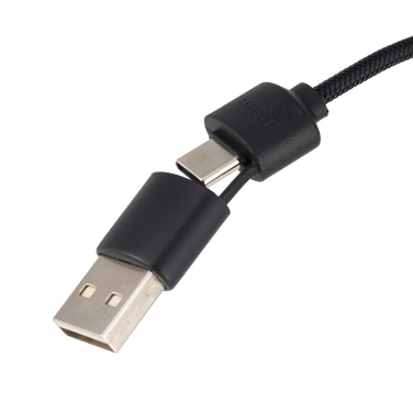 Logotrade Werbegeschenke das Foto: Großes Kabel 4in1 mit beleuchtetem Logo - i5w