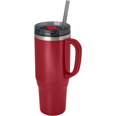 Logotrade Logogeschenke das Foto: Melbourne 1200 ml RCS-zertifizierter Isolierbecher mit Strohhalm