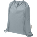 Oregon Blend 140 g/m² GRS-recycelter Turnbeutel 5 L, Grau