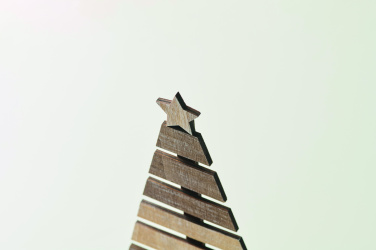 Logotrade Firmengeschenke das Foto: Weihnachtsbaum aus Holz