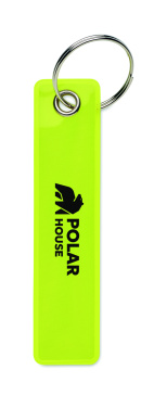 Logotrade Geschäftsgeschenke das Foto: Reflekt. Schlüsselanhänger PVC