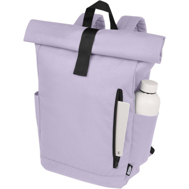 Logotrade Geschäftsgeschenke das Foto: Byron 15,6" GRS RPET Roll-Top Rucksack 18 L