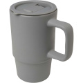 Carter 450 ml Keramiktasse mit Kunststoffdeckel, Grau