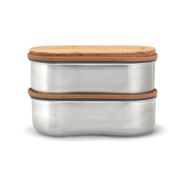 Logotrade Werbeartikel das Foto: Black+Blum Stainless Steel Double Bento Box