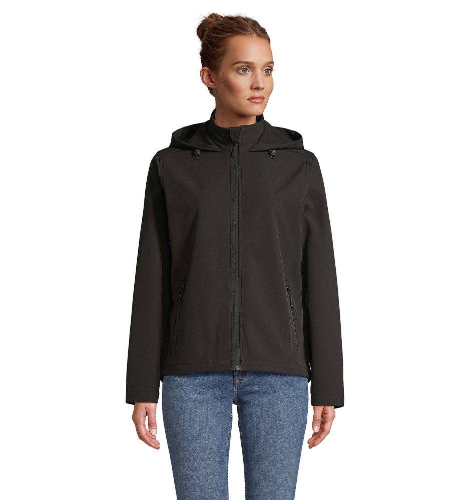 Logotrade Geschäftsgeschenke das Foto: RACE WOMEN HOODED JACKET