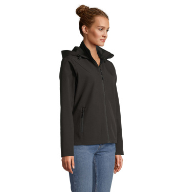 Logotrade Logogeschenke das Foto: RACE WOMEN HOODED JACKET