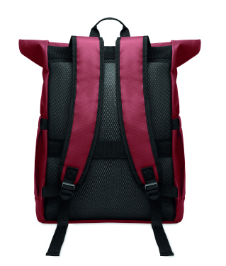 Logotrade Logogeschenke das Foto: Rolltop-Rucksack 600D RPET