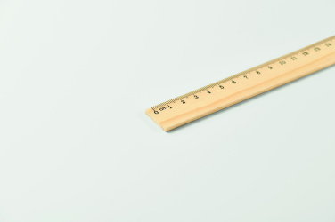 Logotrade Werbeartikel das Foto: Holzlineal 20cm