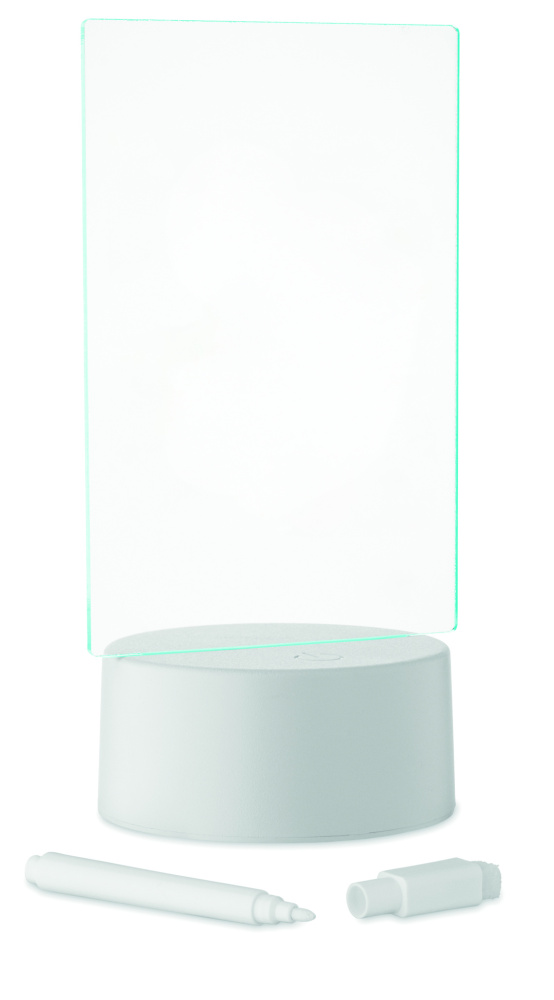 Logotrade Logogeschenke das Foto: Memoboard mit LED-Beleuchtung