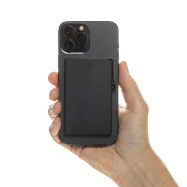 Logotrade Werbeartikel das Foto: Magnetischer RFID-Kartenhalter aus Aluminium für Smartphones