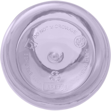 Logotrade Logogeschenke das Foto: Oregon 400 ml RCS-zertifizierte Trinkflasche aus recyceltem Kunststoff mit Karabiner 