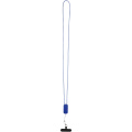 Anser Smartphone Lanyard aus recyceltem Kunststoff mit 27 W 5-in-1 integriertem Kabel, Königsblau