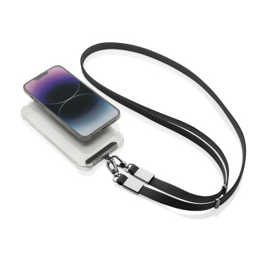 Logotrade Geschäftsgeschenke das Foto: Nivo Crossbody-Handyband aus RCS recyceltem PET