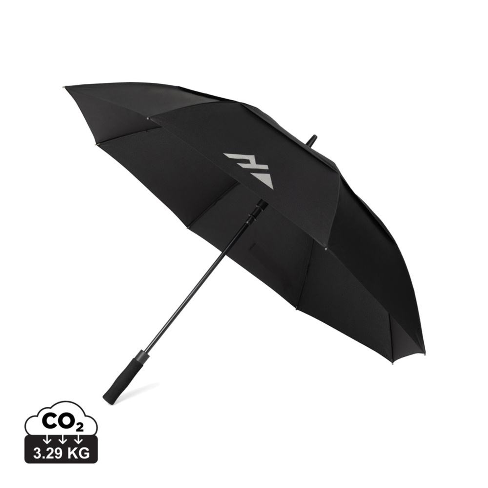 Logotrade Werbegeschenke das Foto: Nordic Drift Trail 27" AWARE™ RPET Sturm-Schirm mit UPF 50+