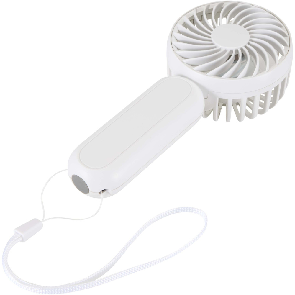 Logotrade Geschäftsgeschenke das Foto: Aervia Tragbarer Ventilator aus recyceltem Kunststoff