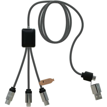 Logotrade Firmengeschenke das Foto: SCX.design C33 60W Typ C Ladekabel mit doppeltem Leuchtlogo
