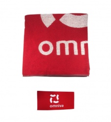 omniva - bath - towel - with - branding - photo