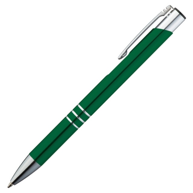 Logo trade promotional product photo of: Metal ball pen 'Ascot'  color green