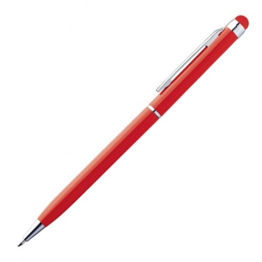 Logotrade promotional gift picture of: Ball pen with touch pen 'New Orleans'  color red