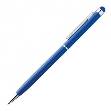 Logo trade business gift photo of: Ball pen with touch pen 'New Orleans'  color blue