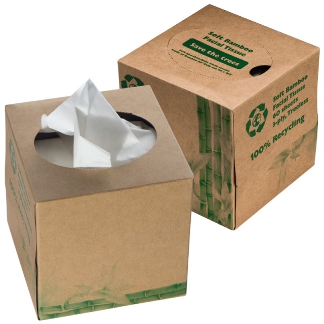 Logo trade promotional products picture of: Tissue box ALASSIO  color brown