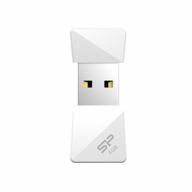 Logotrade advertising product image of: USB stick Silicon Power T08  16GB color white