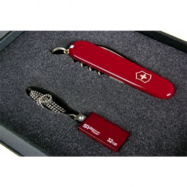 Logotrade business gift image of: Giftset in red colour  8GB	color red