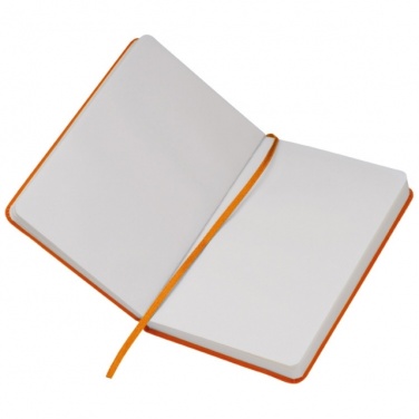 Logo trade promotional product photo of: Notebook A6 Lübeck, orange