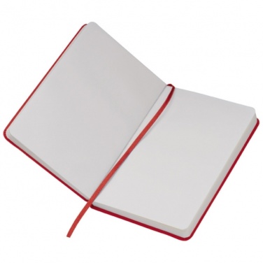 Logo trade promotional merchandise picture of: Notebook A6 Lübeck, red