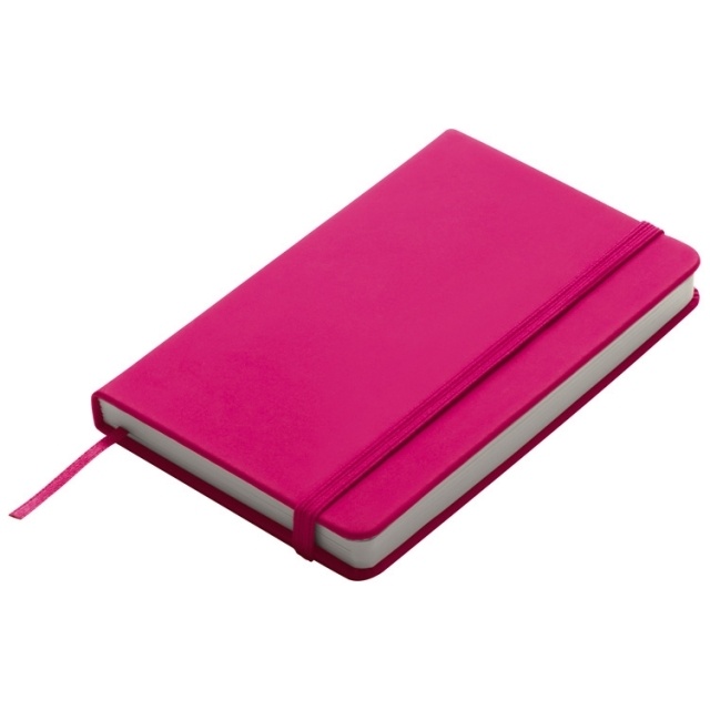 Logo trade promotional gifts picture of: Notebook A6 Lübeck, pink