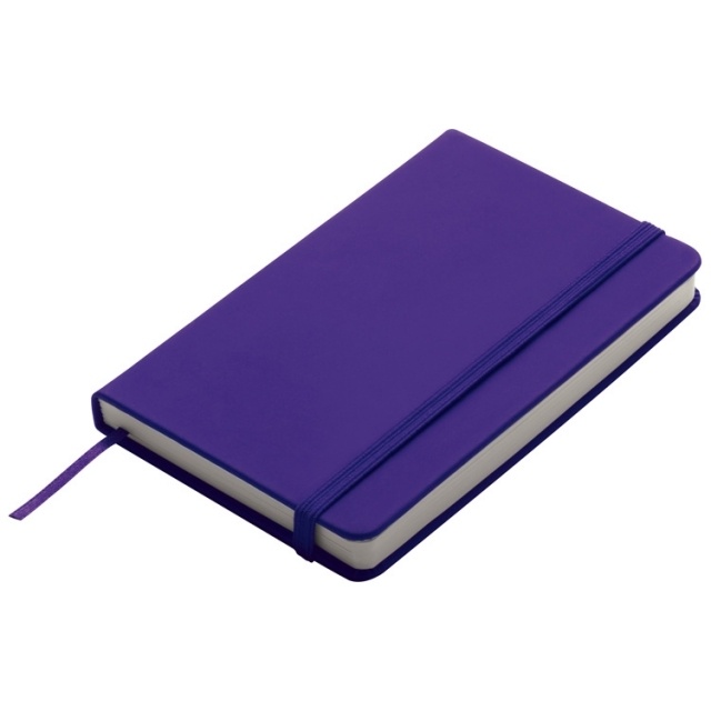 Logo trade promotional gifts image of: Notebook A6 Lübeck, purple