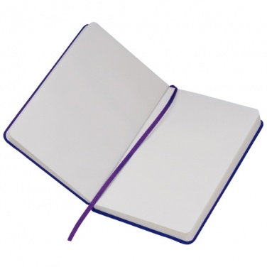 Logo trade promotional gift photo of: Notebook A6 Lübeck, purple
