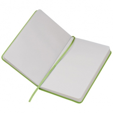 Logo trade promotional product photo of: Notebook A6 Lübeck, lightgreen