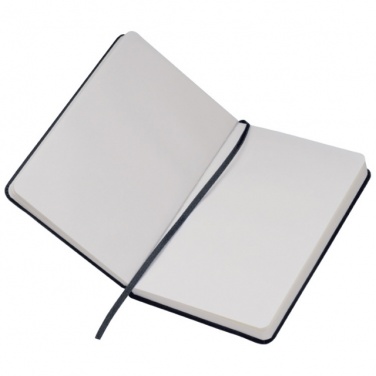 Logo trade promotional products picture of: Notebook A6 Lübeck, black